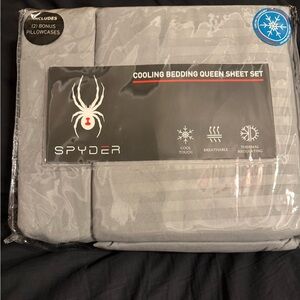 Spyder Gray Cooling Bedding Sheet Set